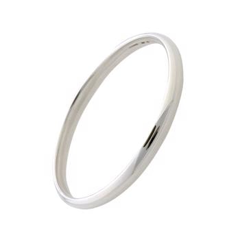 Randers Sølv's Elegant håndlavet armbånd i massiv sølv - 7,5 mm