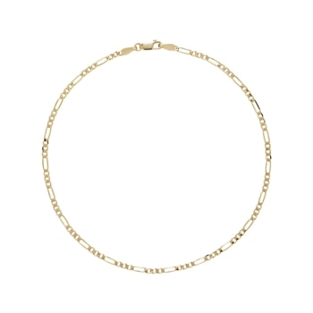 Figaro ankelkæde 2,1 mm 25cm 8 karat