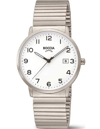 Boccia 3660-01 herreur Titanium Drawstring Watch 39mm 5ATM 