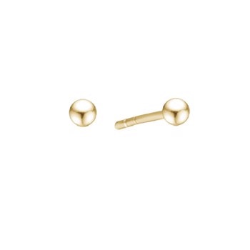 3 mm 8 kt guld kugle ørestikker
