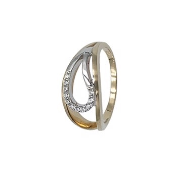 8 kt guld Dråbe Fingerring fra LogG