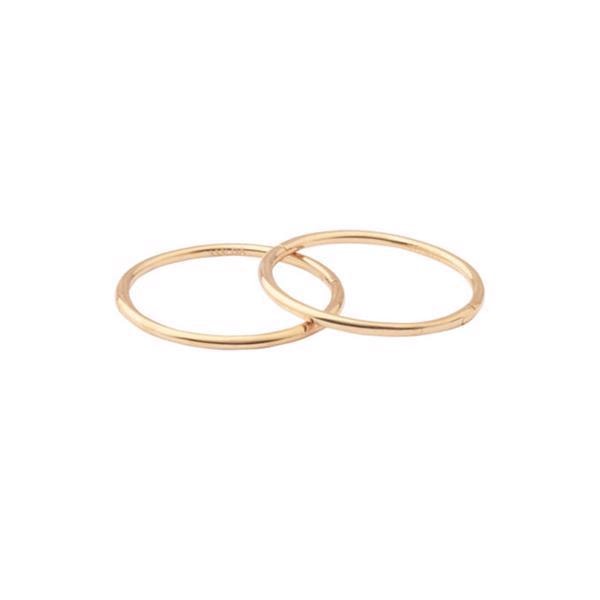 Lotte & Gitte 8 kt guld creoler øreringe 16 mm