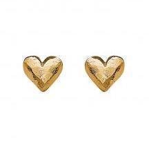 Rabinovich Hjerte forgyldt sølv Ørestikker blank, model 46721500