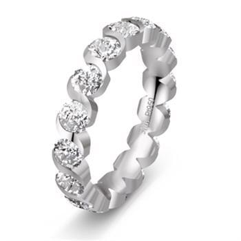 Saint Maurice Memoire ring i 950 Platin med 16 x 0,20 ct diamanter