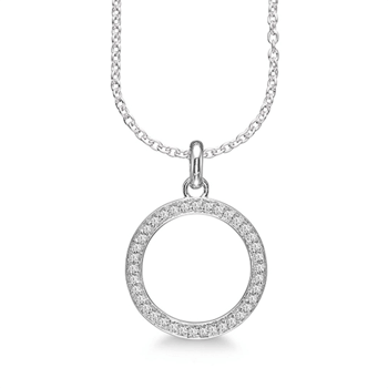 Kranz & Ziegler sterling sølv CIRCLES vedhæng med zirkonia