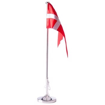 Noa Kids forkromet flagstang med blank fod, 38,5 cm