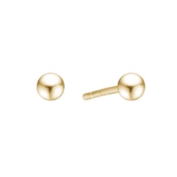 5 mm 8 kt guld kugle ørestikker
