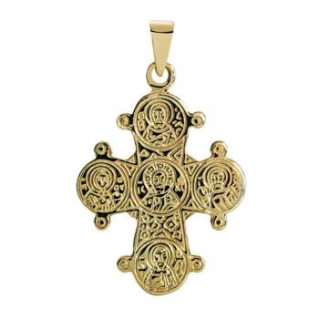 Bagside - 14 karat Dagmarkors vedhæng fra Lund of Copenhagen, 20 x 17 mm