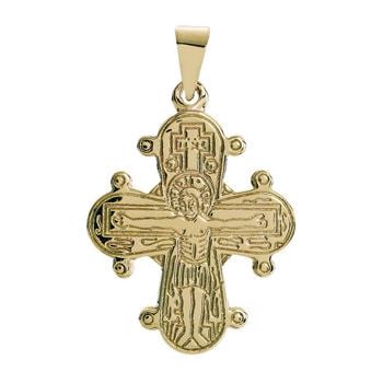 Forside - 14 karat Dagmarkors vedhæng fra Lund of Copenhagen, 18 x 16 mm