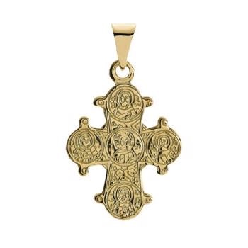 Bagside - 14 karat Dagmarkors vedhæng fra Lund of Copenhagen, 16 x 13 mm