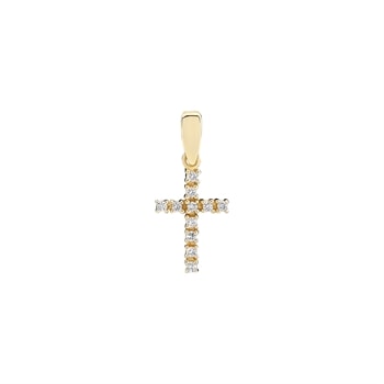 Vedh kors W.SI 0,11CT , 14 karat