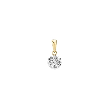 Vedhæng 0,25ct TC.P2, 14 karat