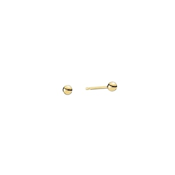 Ørestik kugle 3mm, 14 karat