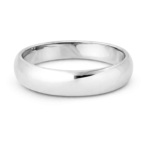 Dreaming Love Sterling sølv vielsesring på 5 mm med blank overflade(kun herrering)