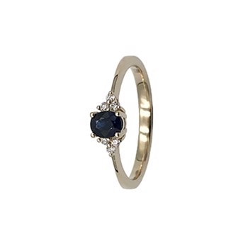 Blank 14 kt guld Rosette Fingerring fra Lotte og Gitte