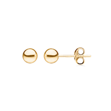 Støvring Design 8 kt guld kugle ørestikker, 5 mm med blank overflade