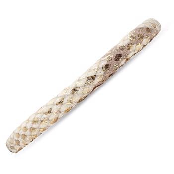 Christina læderarmbånd - 30 cm, Gold snake
