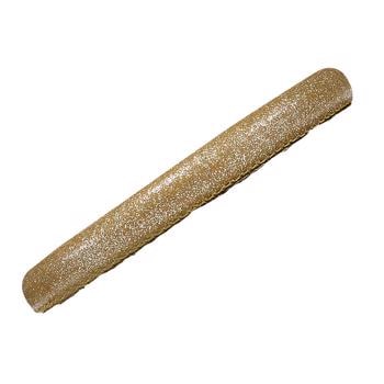 Christina læderarmbånd-30 cm, Sparkling Gold