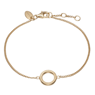 Christina Collect Sterling sølv armbånd, Magic Circle med forgyldt overflade, model 601-G16