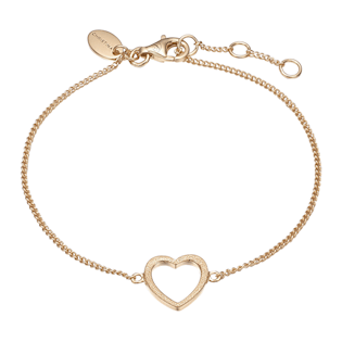 Christina Collect Sterling sølv armbånd, Magic Heart med forgyldt overflade, model 601-G17