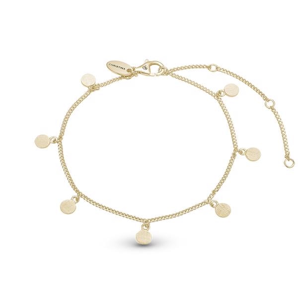 Spots forgyldt sterling sølv armbånd & ankelkæde