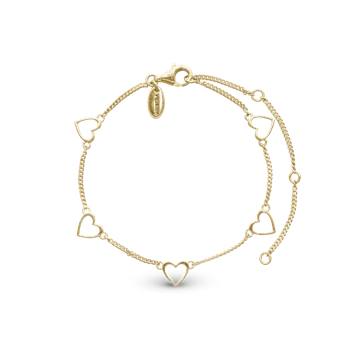 Dangling Love - Forgyldt Sølvarmbånd , fra Christina Jewelry & Watches