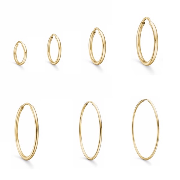 Smuk 8 kt. Guld creol i 10-50 mm. fra Støvring Design