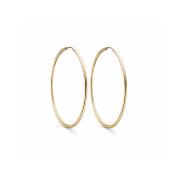 Smukke 8 kt. Guld creoler i 40 mm. fra Støvring Design