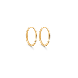 Smuk creol i 8 kt guld med knæklås. fra Støvring Design