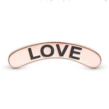 Christina Jewelry & Watches Rosa forgyldt Sterling sølv Elements, LOVE