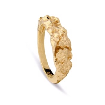 I AM GOLD-Forgyldt assymetrisk ring, Jeberg (str 60)