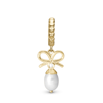 Celebrat Forgyldt sølv charm til 6 mm læderarmbånd