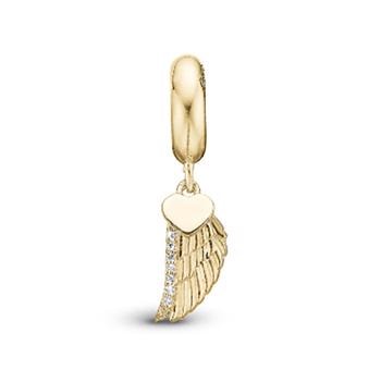 Christina Collect forgyldt sølv charm til sølv/slim læder armbånd-Blichfeldt, model 623-Blichfeldt-02-G