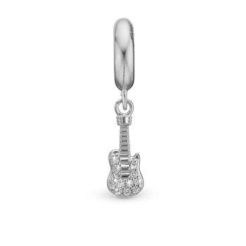 Christina Collect sølv mini charm, Charm til sølv/slim læder armbånd-Fredag Aften Blues-med blank overflade, model 623-Blichfeldt-03-S