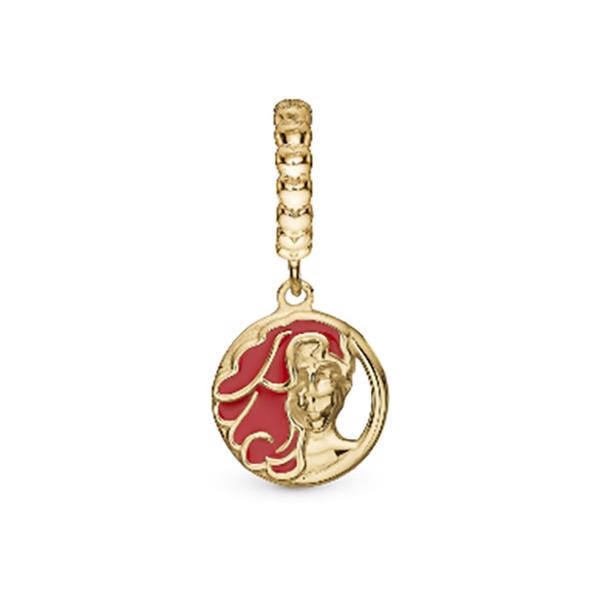 Christina Collect forgyldt sølv charm til sølv/slim læder armbånd, Blichfeldt model 623-Blichfeldt-06-G