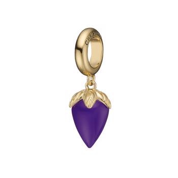 Christina Collect forgyldt sølv charm, Colorful charm til 4 mm læderarmbånd-Colorful Collection