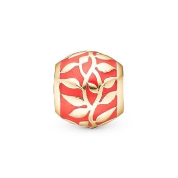 Forgyldt sølv Tree of Love charm til 4 mm læder-og sølvarmbånd