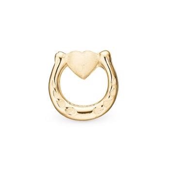 Forgyldt sølv Good Luck charm til 4 mm læder-og sølvarmbånd