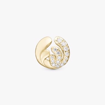 Christina Jewelry, Forgyldt charm til sølvarmbånd eller 4 mm slim læderarmbånd - Ocean Splash