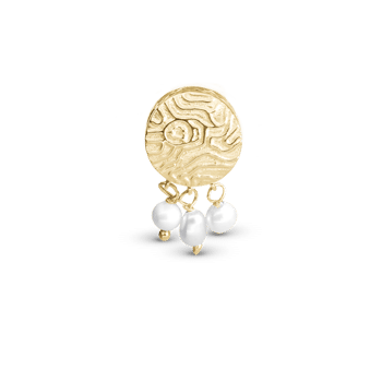 Dazzling Imprint charm, Forgyldt Sølv-Charm til 4 mm Christina armbånd