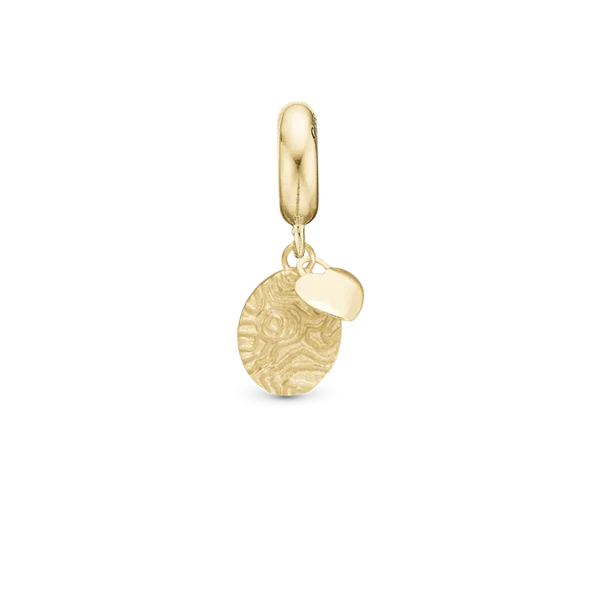 Fingerprint  charm, Forgyldt Sølv - Charm til 4 mm Christina armbånd
