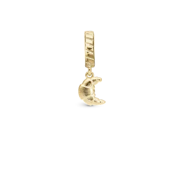 Croissant charm, Forgyldt Sølv - Charm til 4 mm Christina armbånd
