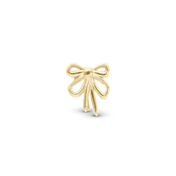 Bow charm, Forgyldt Sølv - Charm til 4 mm Christina armbånd