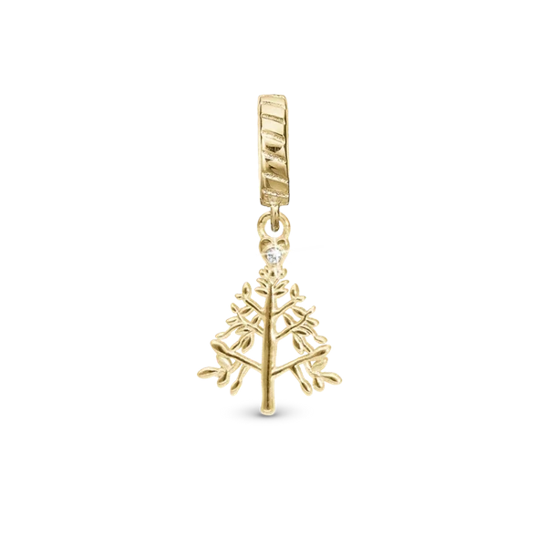 Christmas 2025 charm, Forgyldt Sølv-Charm til 4 mm Christina armbånd