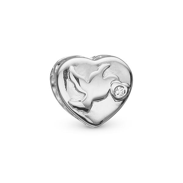 Sølv Blessed charm til 4 mm læder-og sølvarmbånd