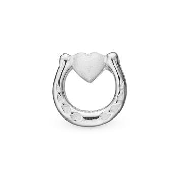 Sølv Good Luck charm til 4 mm læder-og sølvarmbånd
