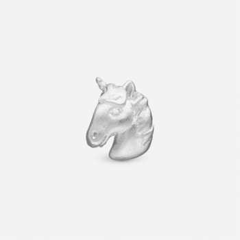 Unicorn, Charm til sølvarmbånd eller 4 mm slim læderarmbånd