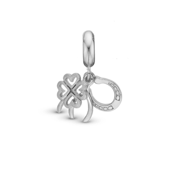Lucky Charms charm, Sølv - Charm til 4 mm Christina armbånd