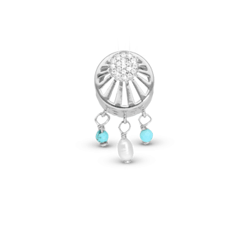 Ocean Sunset charm, Sølv - Charm til 4 mm Christina armbånd