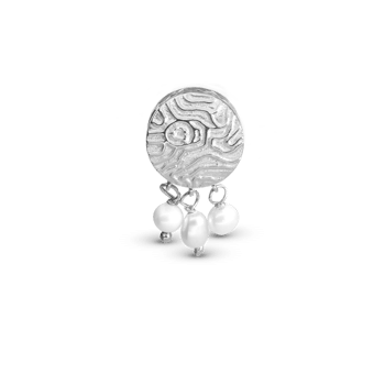 Dazzling Imprint charm, Sølv-Charm til 4 mm Christina armbånd